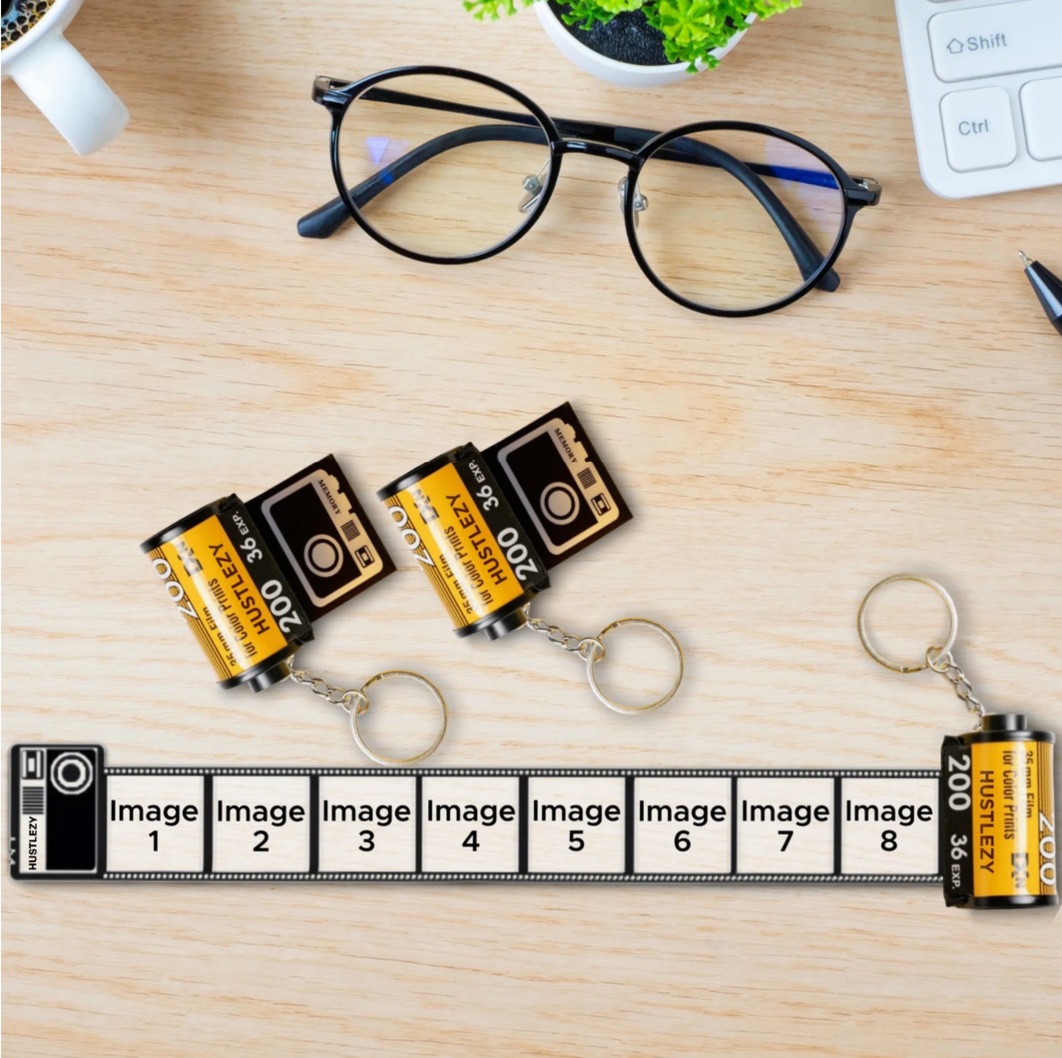 Personalised Camera Roll Keychain